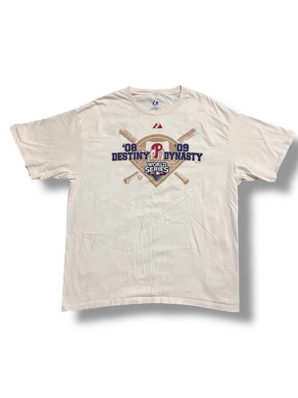 Philadelphia Phillies World Series ‘08 ‘09 Destiny Dynasty T-Shirt NWOT Size XL